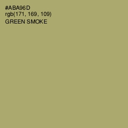 #ABA96D - Green Smoke Color Image